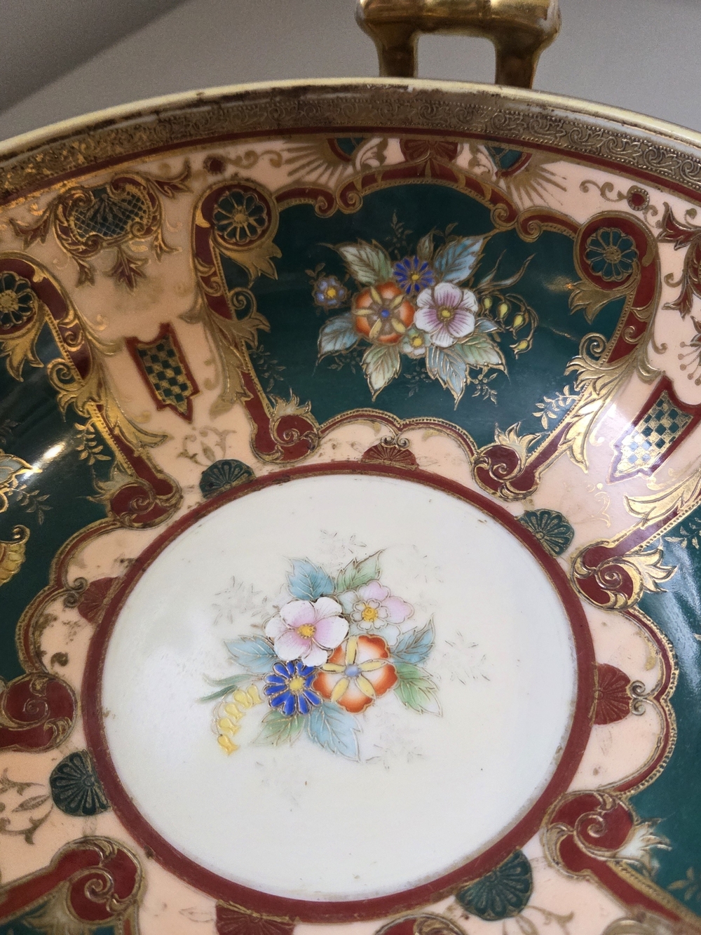 Noritake Morimura 1920s Vintage Porcelain Bowl Hand Painted